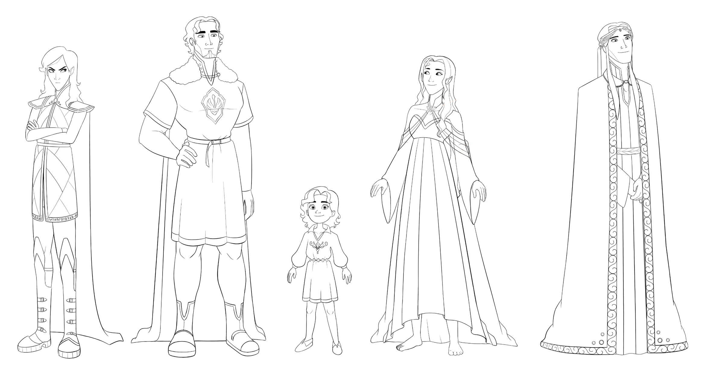 Line art line-up